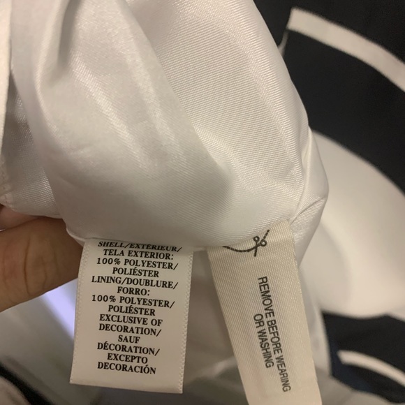 New Ann Taylor Navy and White Stripe Dress - Picture 4 of 4